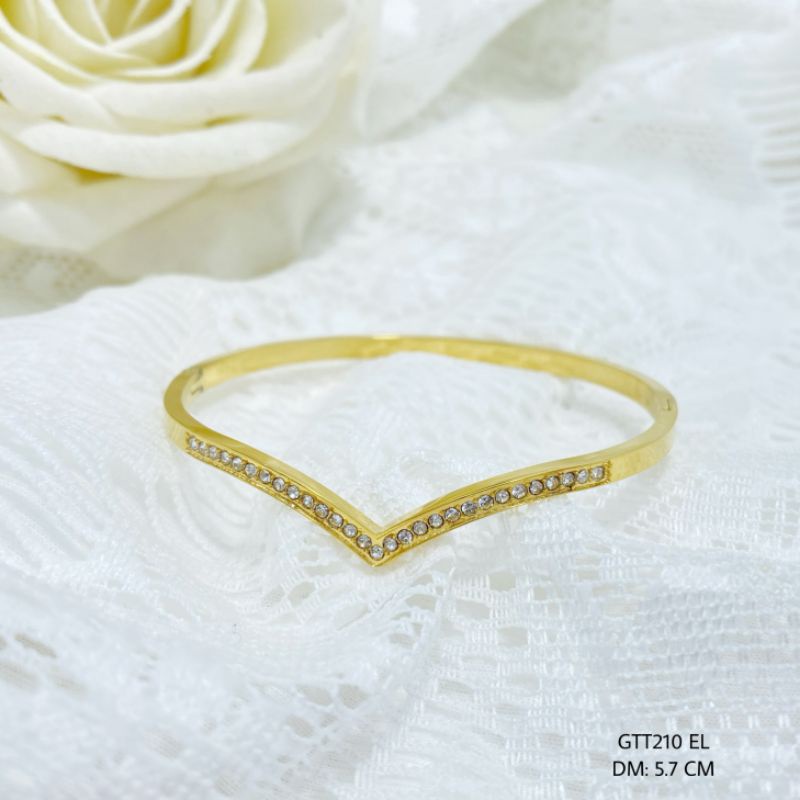 Gelang Titanium Wanita Motif Gelang Aurel GTT129-131 EB-208-209-210 EL