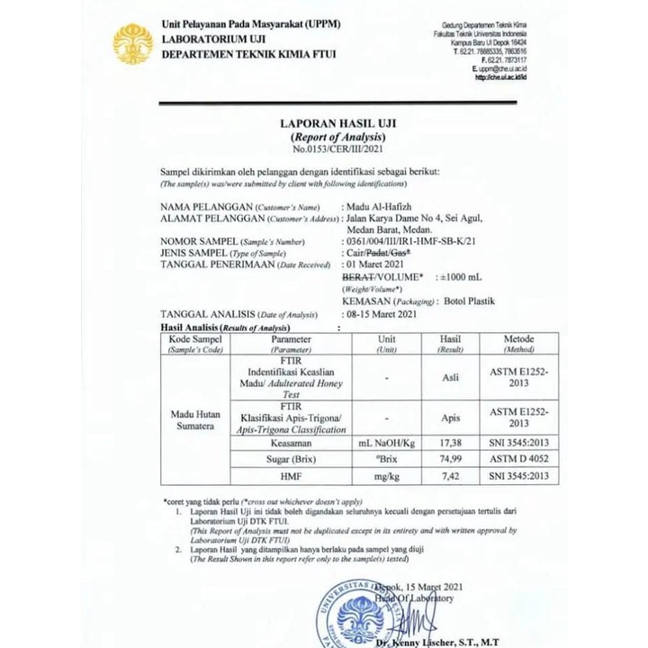 Madu Murni Asli 100 % 1 KG Multiflora Super Melifera RISWA HONEY Liar Sudah Uji Laborat