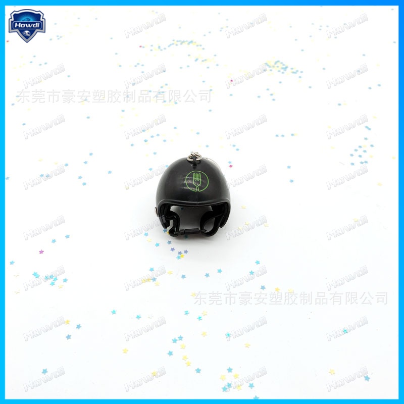 Gantungan Kunci Helm take out Kreatif Gantungan Kunci Uber take out Gantungan Kunci Charming panda face pendant Safety helmet key chain