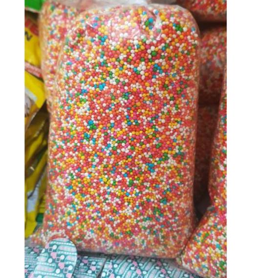 

そ SPRINKLE Repack 50Gram Spikel Trimit Permen Gula trimix Warna Warni Butir き