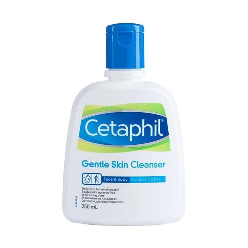 Cetaphil Cetapil Gentle Skin Cleanser Face Body Gentel Clean Cleans 250ml 250 ml Sabun Cuci Muka Waj