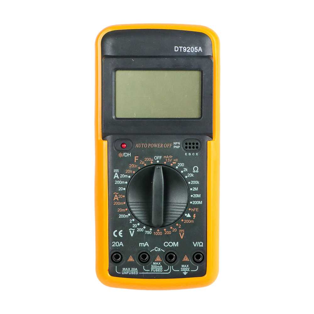 Digital Multimeter LCD DT-9205A Tester Arus Listrik AC/DC Voltage, Current, Resistance Ada Buzzer