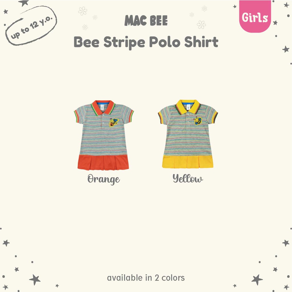 Jual MacBee Baju Anak Perempuan Kaos Anak Polo Shirt Animal Collection