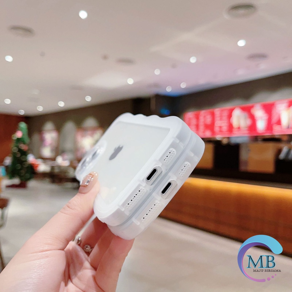 SOFTCASE SOFT SILIKON WAVE GELOMBANG CLEAR CASE BENING IPHONE 6 7 8 6+ 7+ 8+ X XS XR MAX 11 12 13 14 PRO MAX MB4080