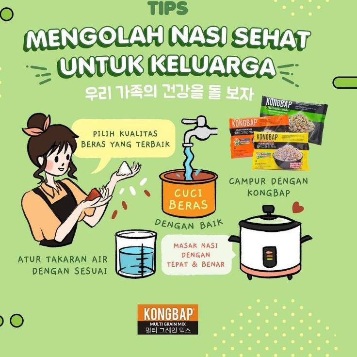 

[KODE PRODUK VDI5792] Kongbap Multigrain Mix | Beras Sehat Korea Halal 150 gr (6pcs x 25gr)