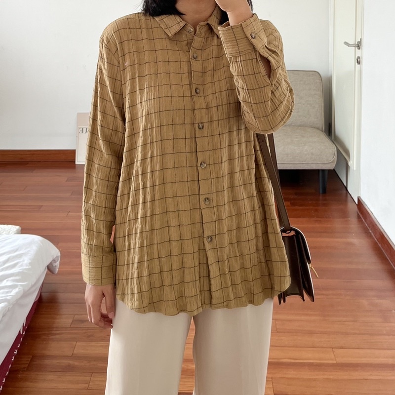 (𝐑𝐨𝐬𝐞𝐥𝐥𝐚𝐜𝐥𝐨𝐬𝐞𝐭) MILA PLAID SHIRT | Kemeja Flanel