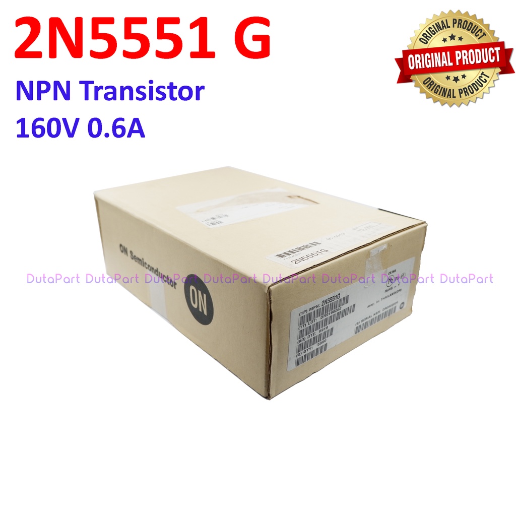 2N5551 ORIGINAL ON SEMICONDUCTOR NPN Transistor 2N5551G 2N 5551 TO-92