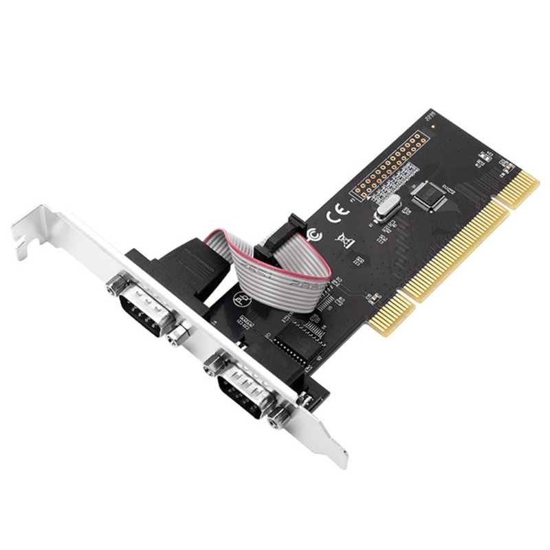 Zzz PCI to 2db9 Serial Expansion Card PCI to Industri DB9in x2 Serial RS232 COM Port Adapter Ekspanding WCH Main Contr