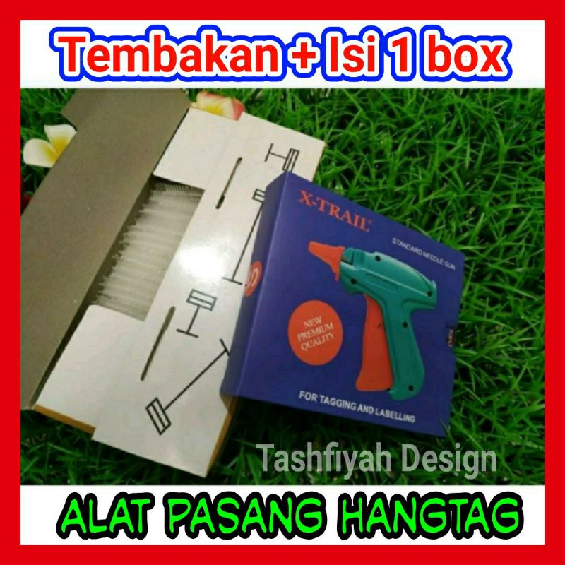 

Alat tembak hang tag gun penanda loundry plus isi taggun