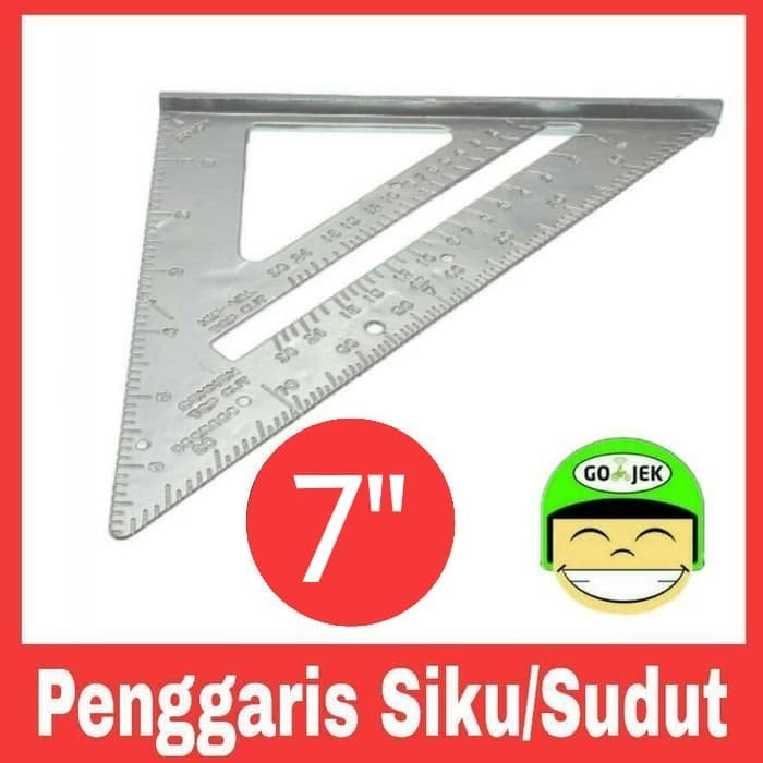 

Matr Penggaris Siku Sudut Segitiga Alumunium Speed Square