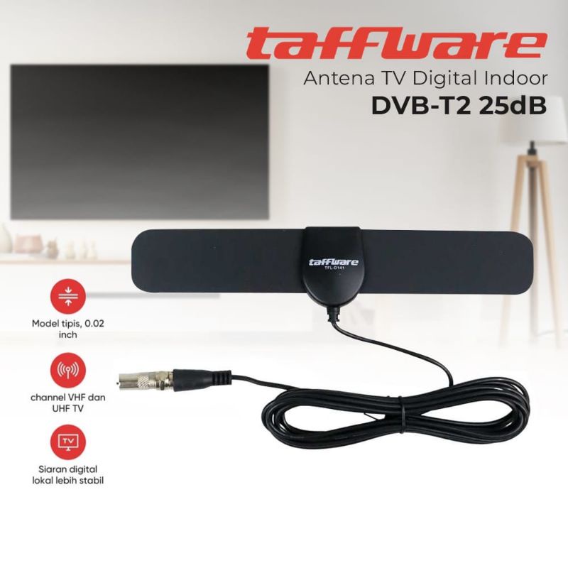 Antena Tv Digital Indoor Dvb T2 Taffware TFL D141