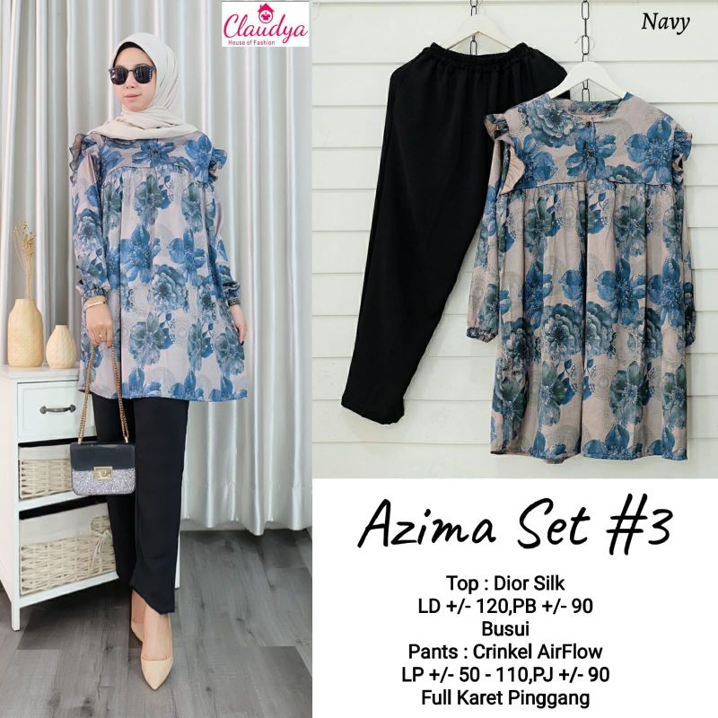 Azima Set #3 dior silk pants Krincle airflow by Claudya
