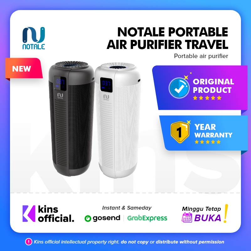 Notale Portable Air Purifier Car Travel UVC HEPA13 Plasma Aromatherapy