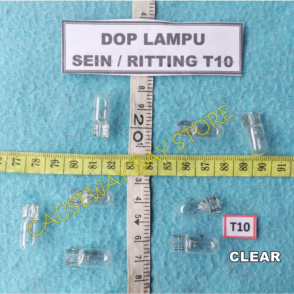 DOP LAMPU SEIN / RITTING T-10 CLEAR
