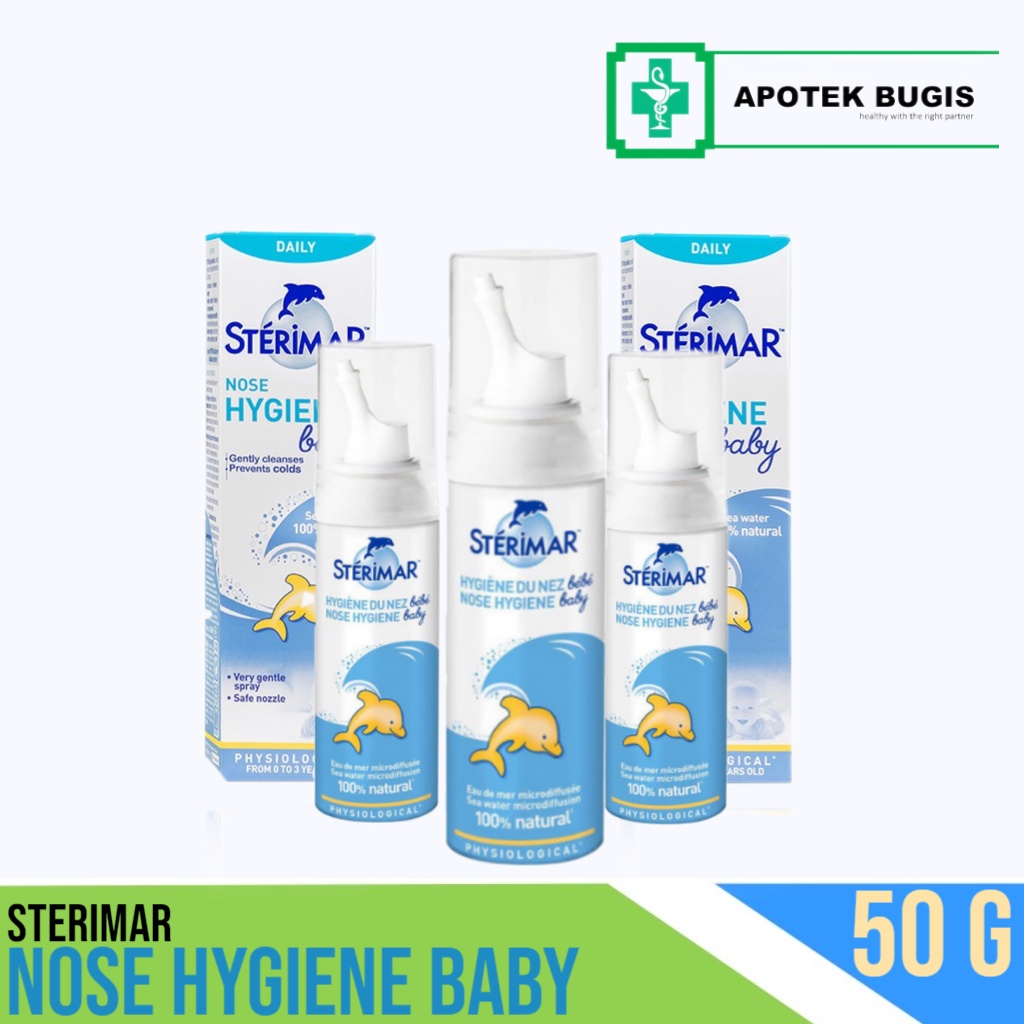 STERIMAR Nose Hygiene Baby Size 50g 150 Semprot Mengurangi Kotoran Hidung Dengan Lembut