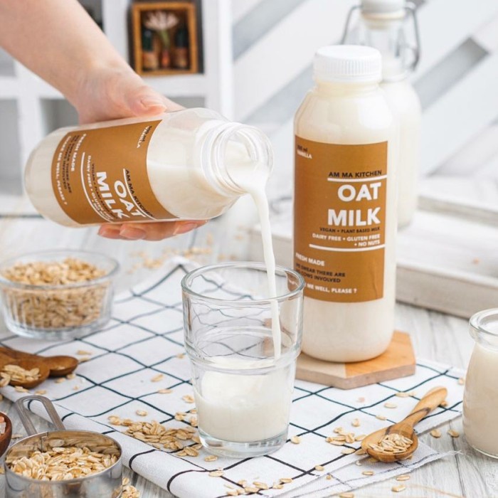 

[TERJANGKAU] [TERBARU] Oat Milk Gluten Free ( Vegan Milk ) - 500 ml - Vanilla - No Sugar