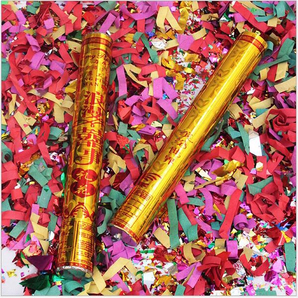 Yamata Confetti Party Popper B30 CM Alat Pesta Ulang Tahun Natal Tahun Baru Pernikahan Wedding Birthday Anniversary Aksesoris Ultah