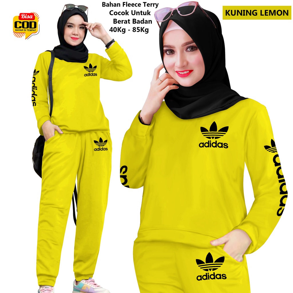 Setelan Olahraga Wanita, TM 00014 Setelan Training Senam, Setelan Training ads bunga, Trening Wanita Joging Training Suit Sportswear Suit paling tren paling paling laris
