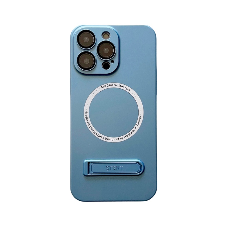 IPHONE Matte Phone Holder Pelindung Case Untuk Iphone14 13 12 Pro MAX 14Plus Kamera Film Magnetic Fall Proof Hard Casing