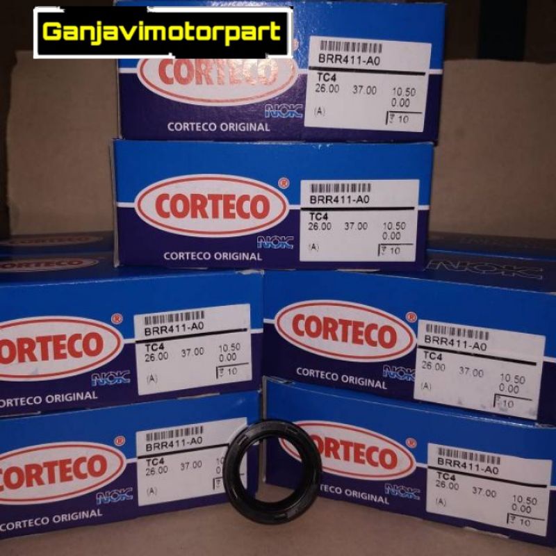 Oil Seal Shock Depan Grand Supra Beat Mio Jupiter TC4 26 37 10,5 CORTECO Original