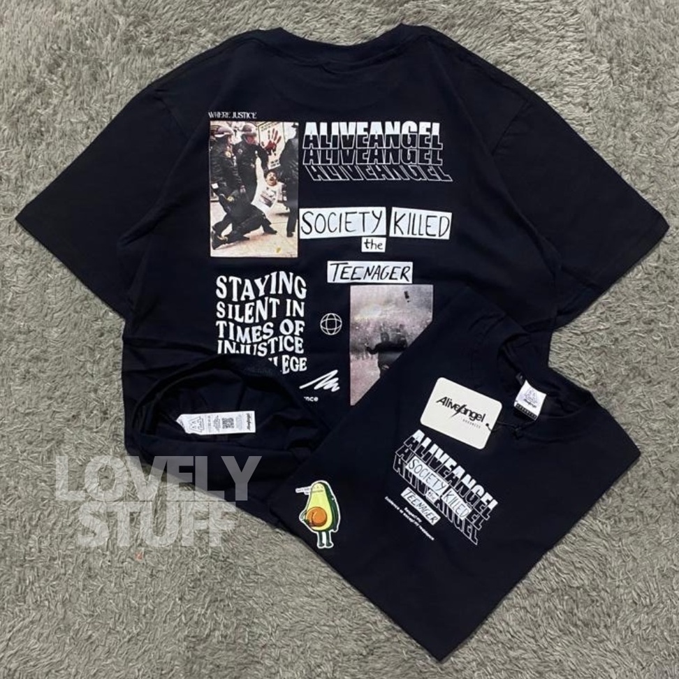 Kaos Baju Streetwear Tshirt Distro Original Baju Pria Distro Society Vintage Graphic Tee / Kaos Demo