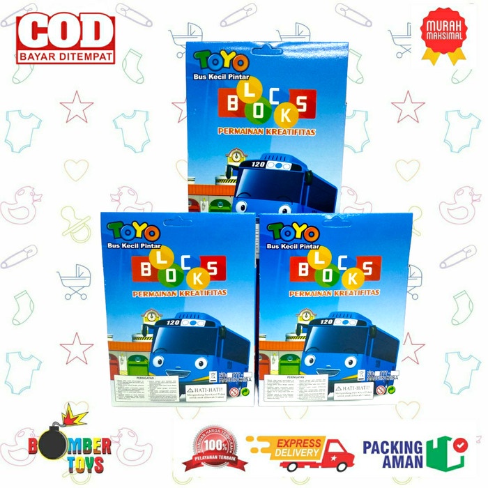 MAINAN ANAK PUZZLE BLOCK BLOK BALOK KUBUS MAINAN EDUKASI KREATIF 6sisi