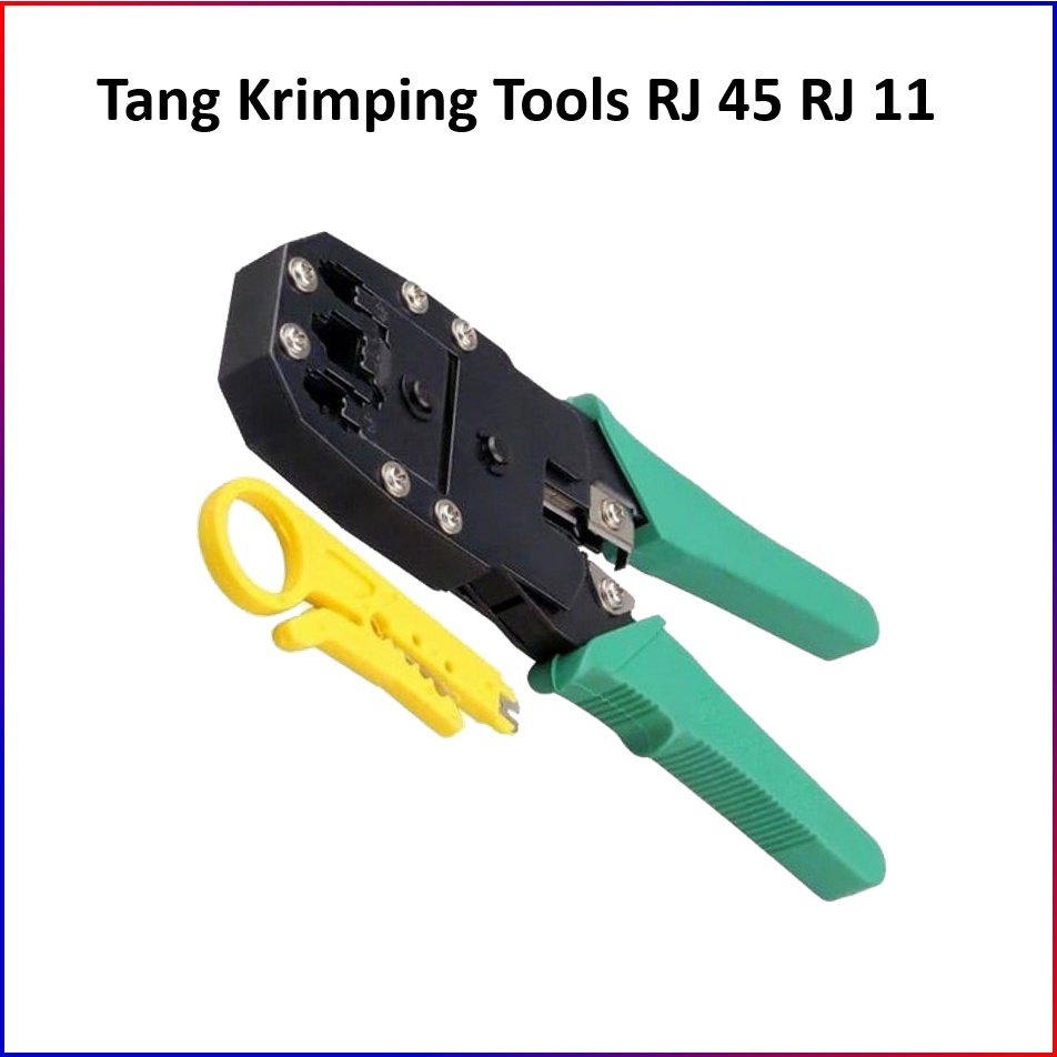 Tang Krimping Tools RJ 45 RJ 11 | Crimping Tool RJ45 RJ11 Pemotong Kabel Lan