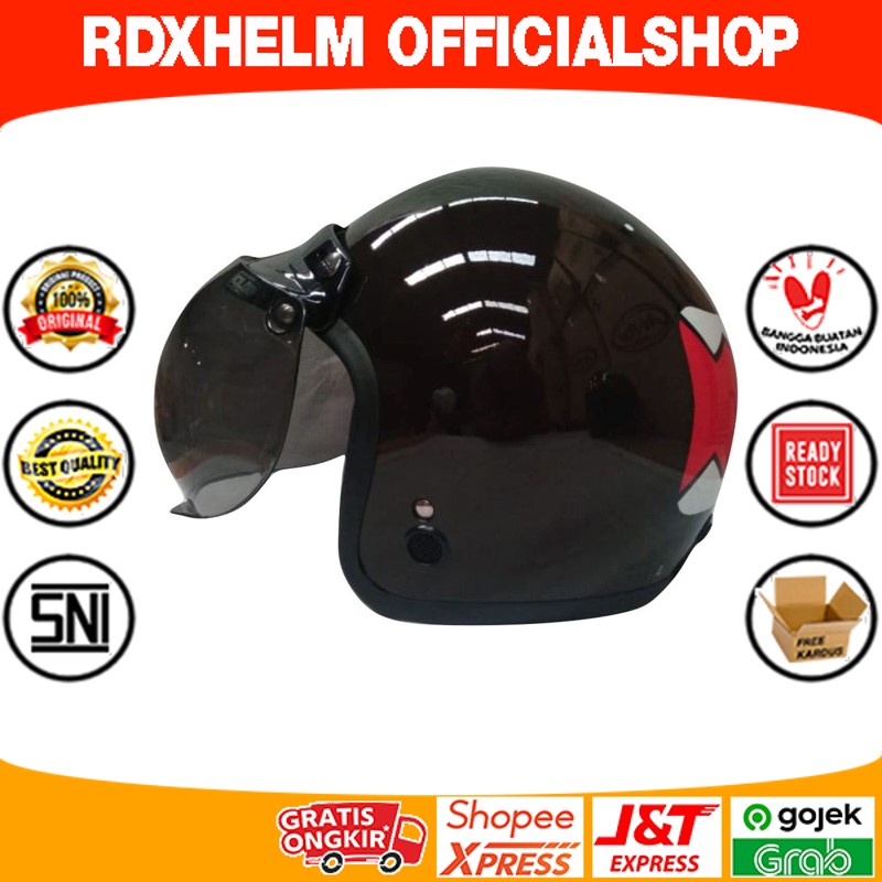 HELM BOGO IGLOO DOMOKUN BROWN (free kaca)
