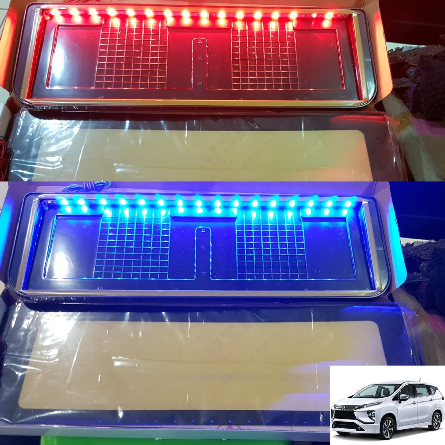 Dudukan / Plat Nomor Mobil Akrilik Izy Lampu 46CM Xpander