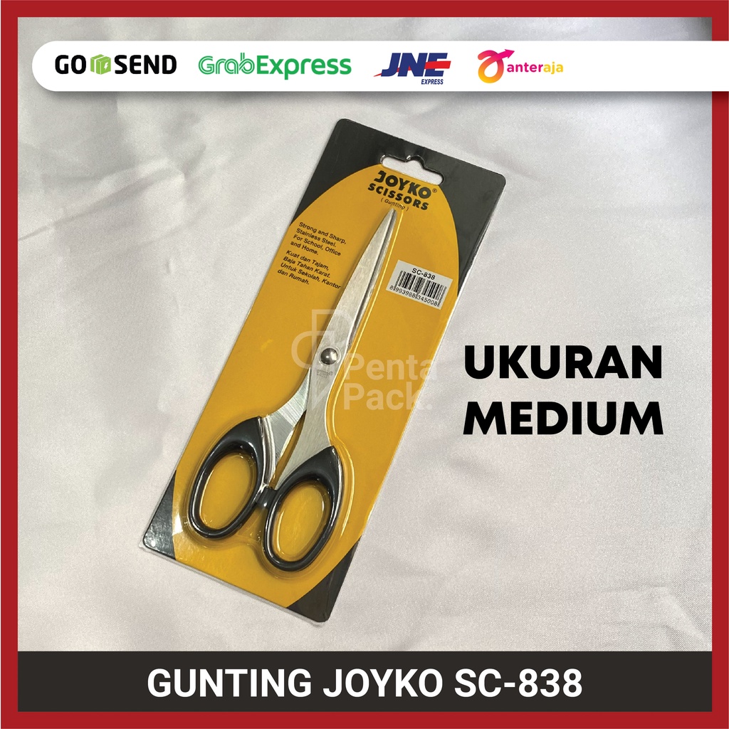 

Gunting Sedang Joyko SC-838 / Medium Scissors SC-838 / Potong Kertas