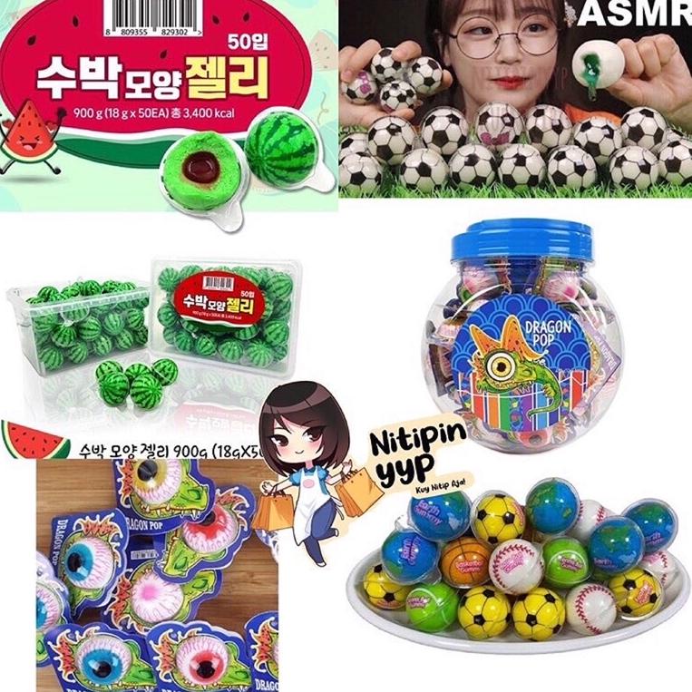 

(Q-63✪) [ASLI KOREA] Korean Trolli Planet Soccer Chewy Gummy - Permen Trolly Jelly Gummi Viral - SCF Sportball Watermelon Pokemon Duck Yoghurt Peach Jelly Gummy (18,8gr) amanah