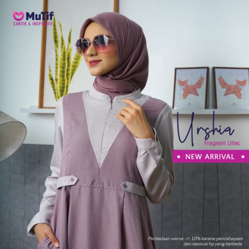 BAJU GAMIS URSHIA FRAGRANT LILAC BY MUTIF