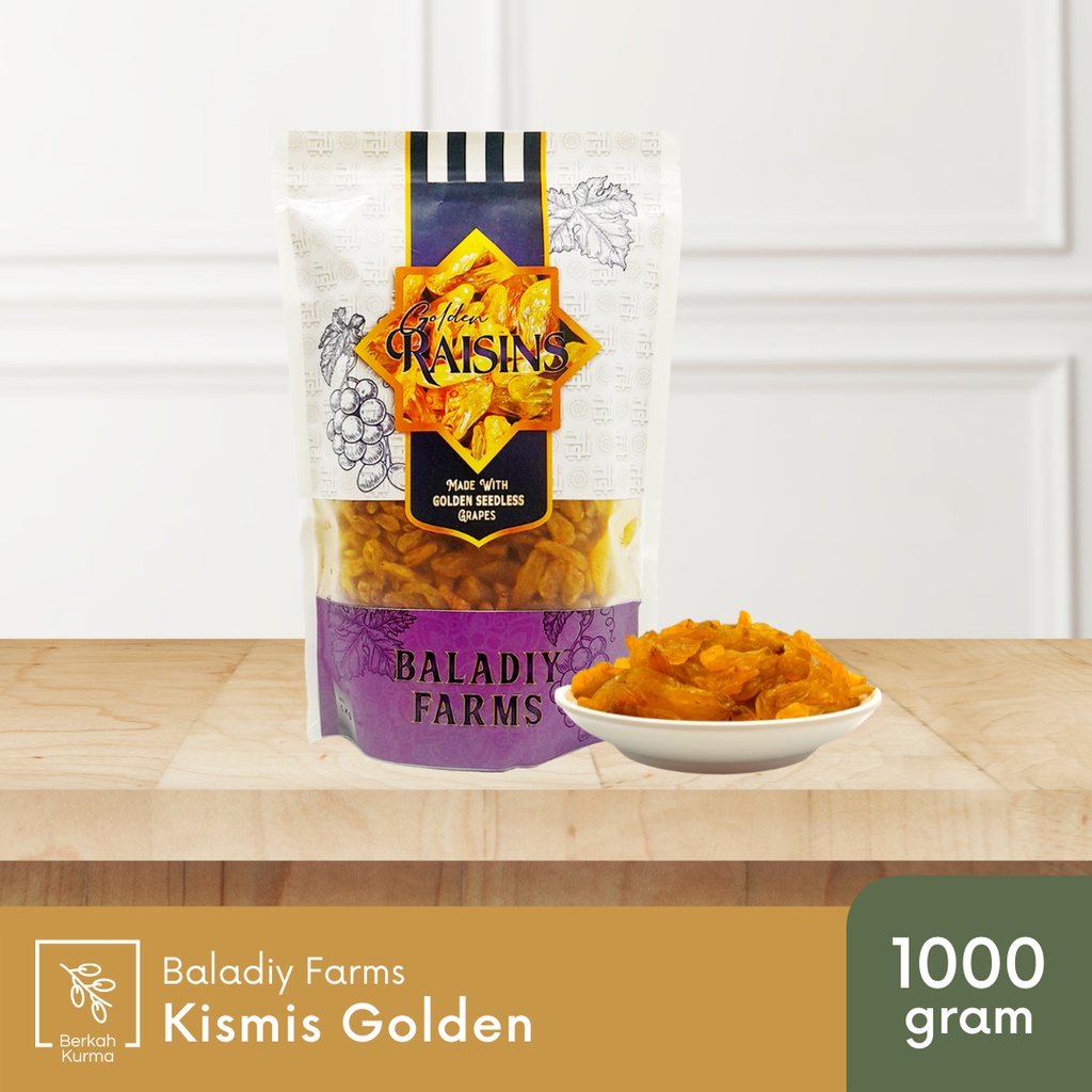 

Kismis Golden Raisin Baladiy Farms 1 kg - Kismis Oleh-oleh Haji Umroh