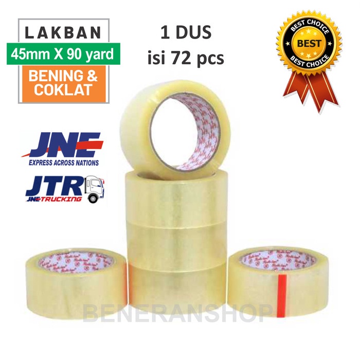 

LAKBAN BENING / COKELAT 45 mm X 90 YARD - 1 DUS (ISI 72)
