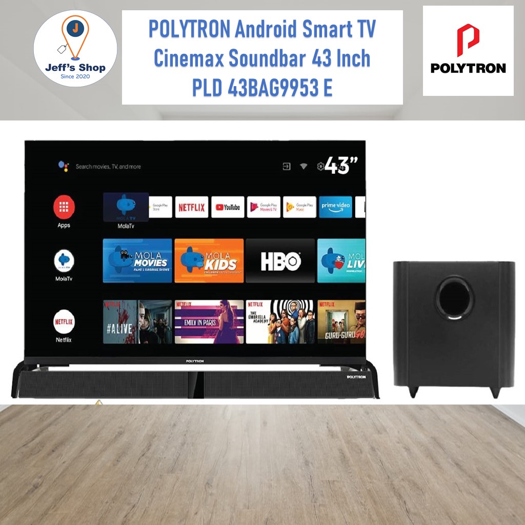 LED Android Smart TV Polytron 43 Inch PLD 43BAG9953 E