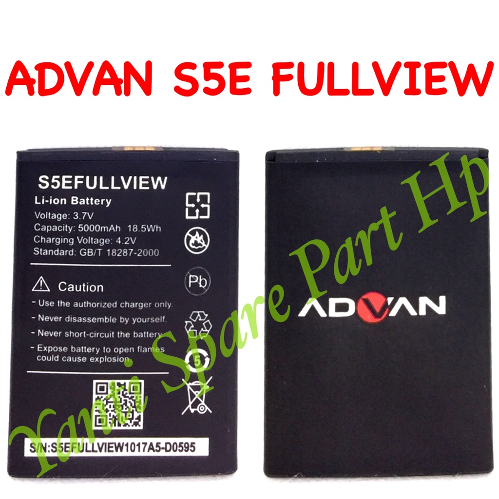 Baterai Advan S5E Full S5E Full View Original New