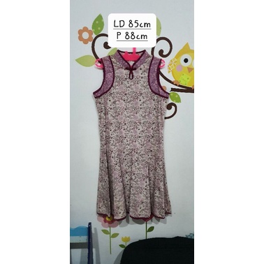 Preloved Cheongsam Qipao Dress Imlek anak remaja size 160