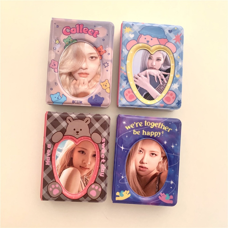 40kantong Candy Bear 3inch Album Foto Idol Photo Storage Card Bag Postcards Mini Collect Book Organizer