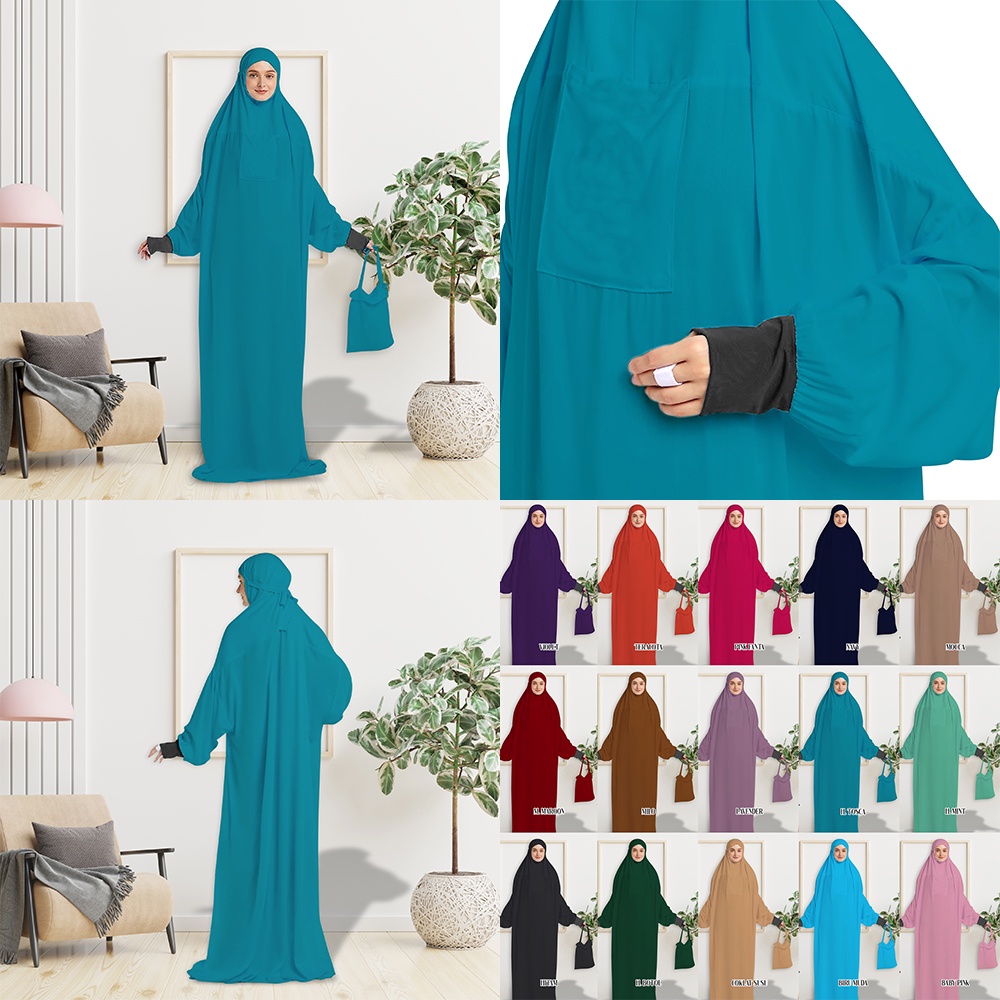 Mukena Malaysia Mukena Manset Mukena Hadramaut Mukena Terusan Jumbo Premium ZMT07  Bahan Rayon Premium Bahan Halus Jahitan Super Rapih