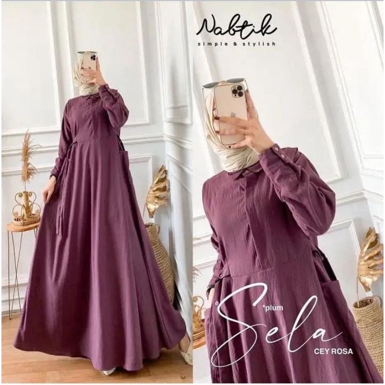 GAMIS SELA CRINGKLE/DRESS SELA CRINGKEL/GAMIS SELA KRINGKEL