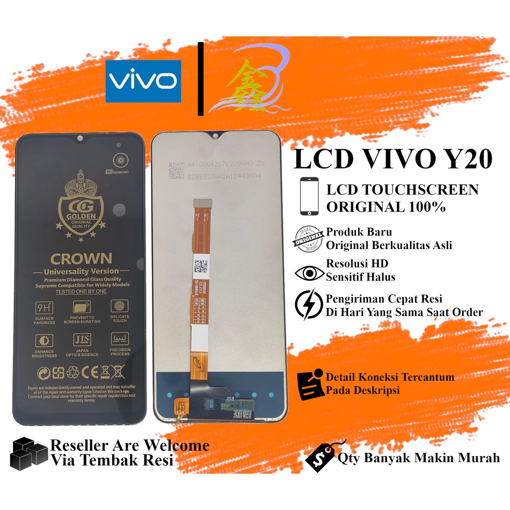 LCD TOUCHSCREEN VIVO Y20 V2027 - Y20S V2029 - Y12S V2026 - VIVO Y15S - LCD VIVO Y20 - LCD VIVO Y20S 
