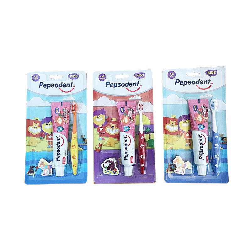 Pepsodent Pasta Gigi Anak Dan Sikat Gigi Anak Spongebob Edition 50gr