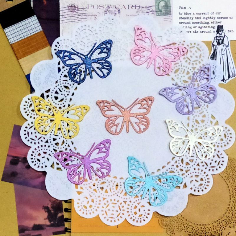 

8pcs Butterfly Cutting / Scrapbook Buku Jurnal / Dies Cutting / Craft