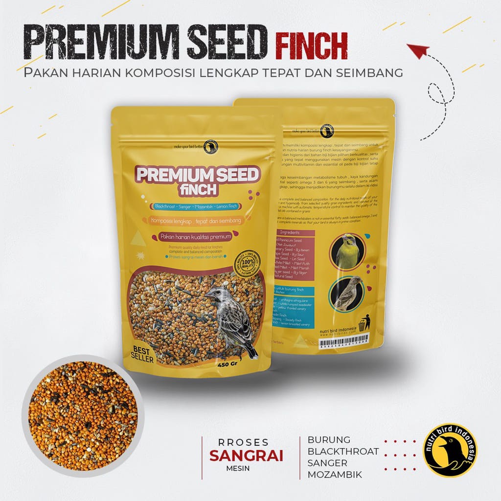 PREMIUM SEED FINCH , Pakan Harian Burung Finch