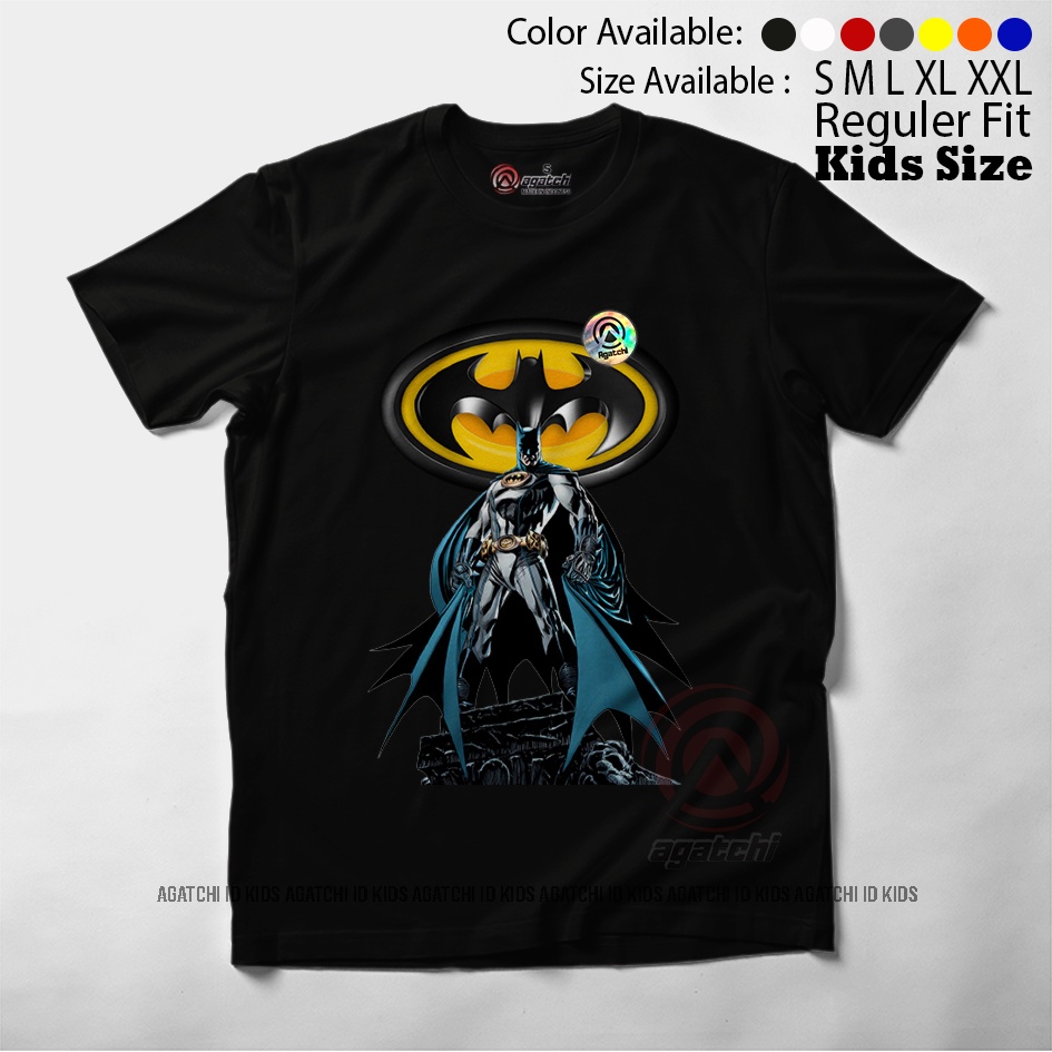 Baju Kaos Atasan Anak Laki - Laki Agatchi Motif Batman