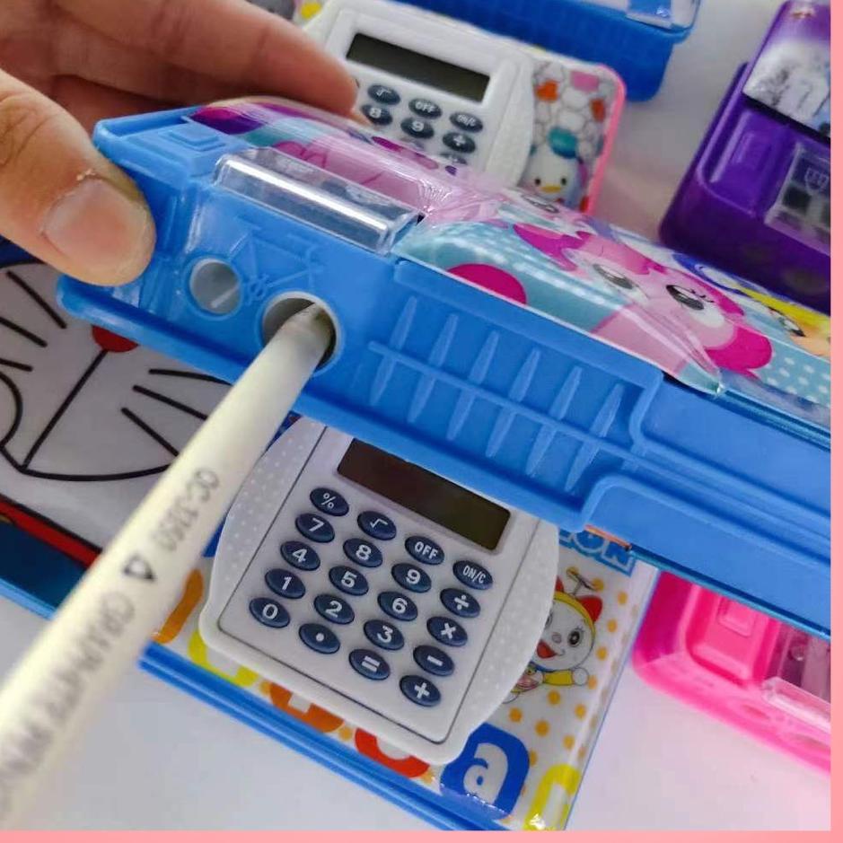 

[CODE NF26] Kotak Pensil Magnet Karakter + Kalkulator / Tempat Pensil Calculator ❋