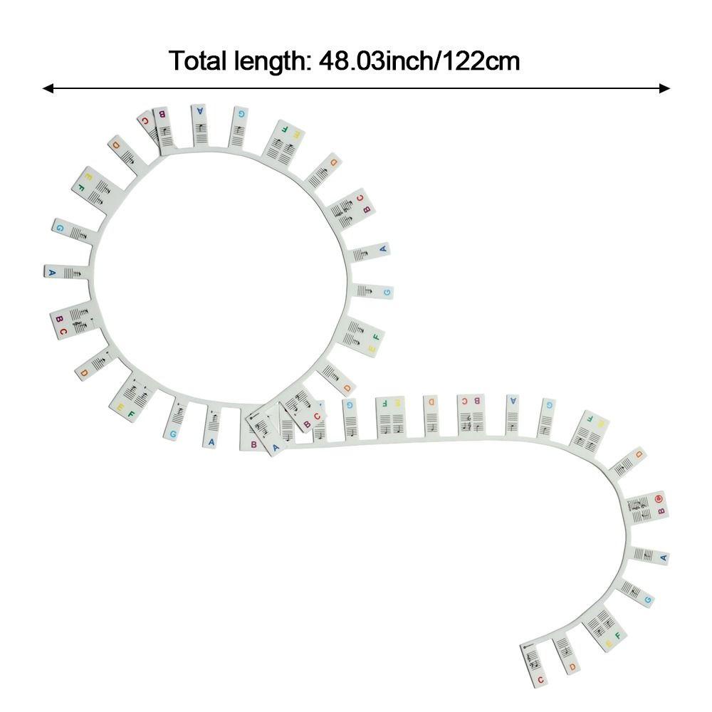 Suyo Stiker Piano Silikon Removable Double Line Score Display 88kunci