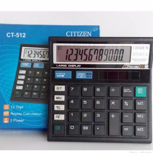 

KALKULATOR MODEL CITIZEN CT512 CALCULATOR