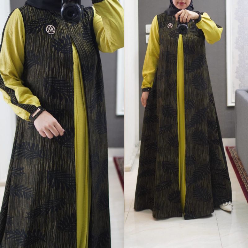 ALINA DRESS BY AMOTI/DRESS AMORI/GAMIS PREMIUM/GAMIS ORIGINAL