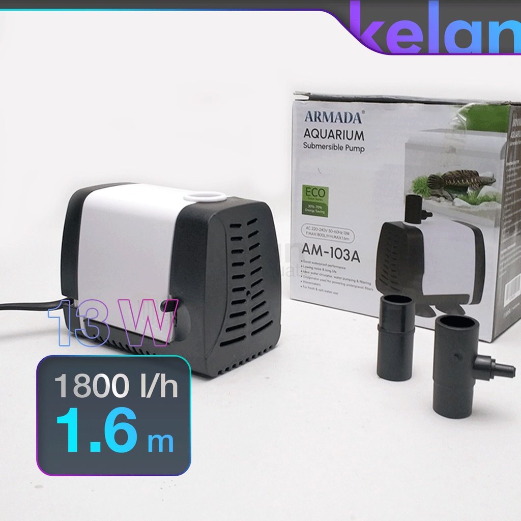 Jual Pompa Air Aquarium Celup Armada Am Low Watt New Shopee Indonesia